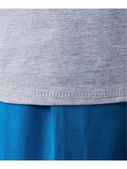 大きいサイズ 5分袖ラグランスリーブ箔ロゴプリントＴシャツ（シックスタイル）（Tシャツ）CHIC STYLE（シックスタイル）  15
