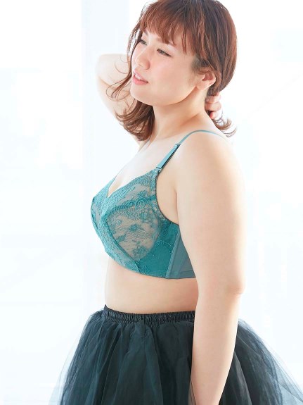 【E85～H105】しっかりホールド・美胸キーパー3/4カップブラ（ワイヤー入りブラジャー）Glamour Princess（グラマープリンセス）  14