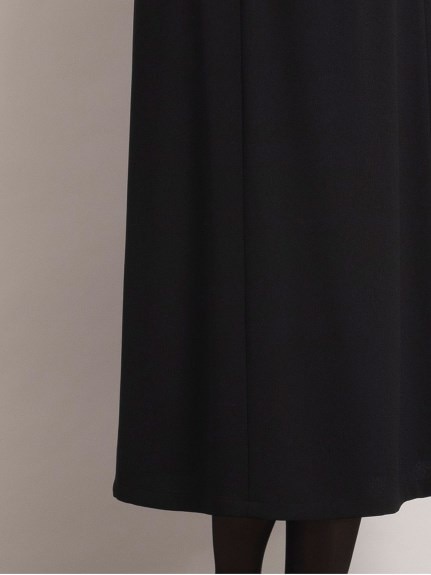 バックサテンクレープ・セミフレアスカート【セットアップ対応】／大きいサイズ ミゼール（ブラックフォーマル・礼服・喪服 スカート（単品））ミゼール(MISSEL)（ミゼール）  08