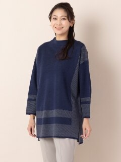 パネルジャガードセーター ／ 大きいサイズ ミゼール