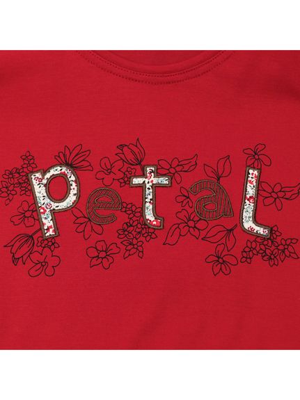 Petal刺繍 ラウンドヘムTシャツ（カットソー・プルオーバー）ミゼール(MISSEL)（ミゼール）  18