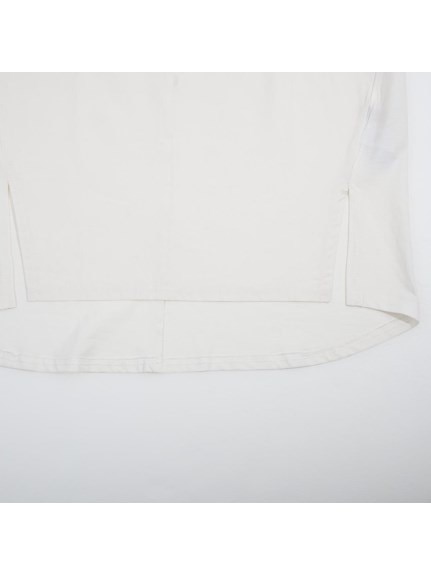 異素材切り替えTシャツ　大きいサイズ レディース（Tシャツ）Felt Maglietta（フェルトマリエッタ(L-5L)）  04