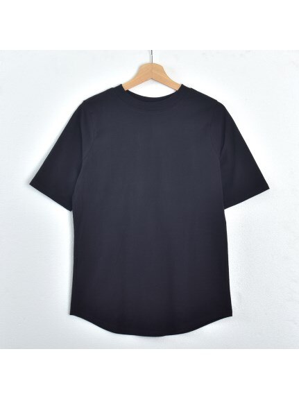 プチモックネックコットンTシャツ　大きいサイズ レディース（Tシャツ）Felt Maglietta（フェルトマリエッタ(L-5L)）  13