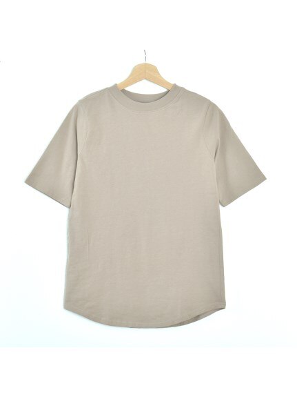 プチモックネックコットンTシャツ　大きいサイズ レディース（Tシャツ）Felt Maglietta（フェルトマリエッタ(L-5L)）  15