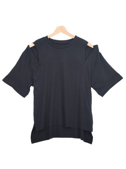 オープンショルダー半袖Tシャツ　大きいサイズ レディース（Tシャツ）Felt Maglietta（フェルトマリエッタ(L-5L)）  07