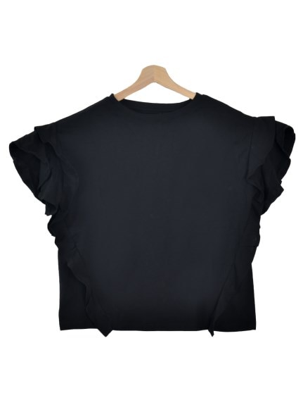 綿100％ 袖ダブルフリルTシャツ　大きいサイズ レディース（Tシャツ）Felt Maglietta（フェルトマリエッタ(L-5L)）  11