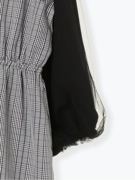 チュール袖セーラー襟ワンピース（ひざ丈ワンピース）Re-J&supure（リジェイアンドスプル）  04