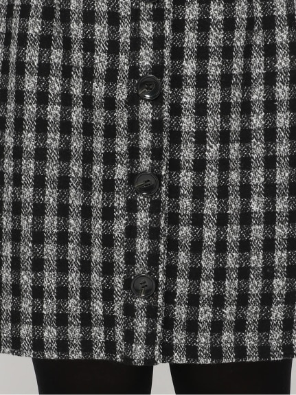 【WEB限定】ツィードチェック台形スカート（ひざ丈スカート）Re-J&supure（リジェイアンドスプル）  06