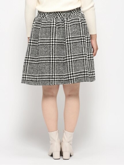 【WEB限定】ツイードパールボタンスカート（ひざ丈スカート）Re-J&supure（リジェイアンドスプル）  03