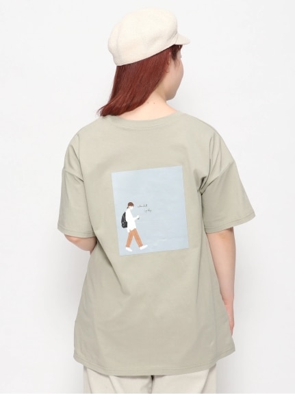 女子プリントTシャツ（Tシャツ）Re-J&supure（リジェイアンドスプル）  01