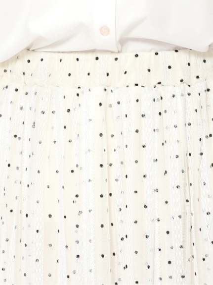 チュール刺繍ドットスカート（ロング丈・マキシ丈スカート）Re-J&supure（リジェイアンドスプル）  04