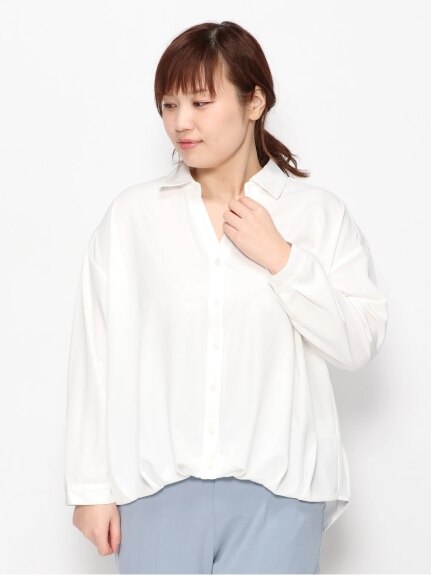 裾タックヨークレースシャツ（シャツ・ブラウス）Re-J&supure（リジェイアンドスプル）  02