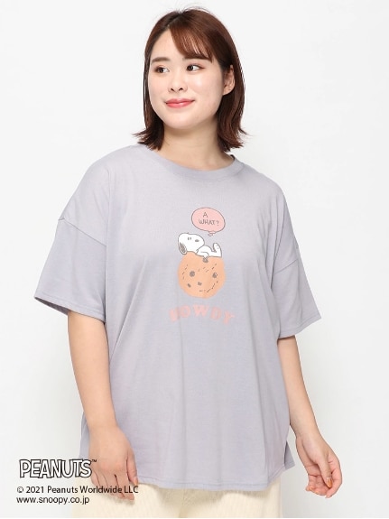 スヌーピークッキープリントTシャツ（Tシャツ）Re-J&supure（リジェイアンドスプル）  01