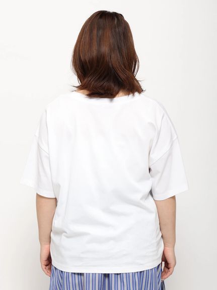 ミラクルカーブUSAコットンTシャツ（接触冷感/ピリング防止）（Tシャツ）Re-J&supure（リジェイアンドスプル）  02