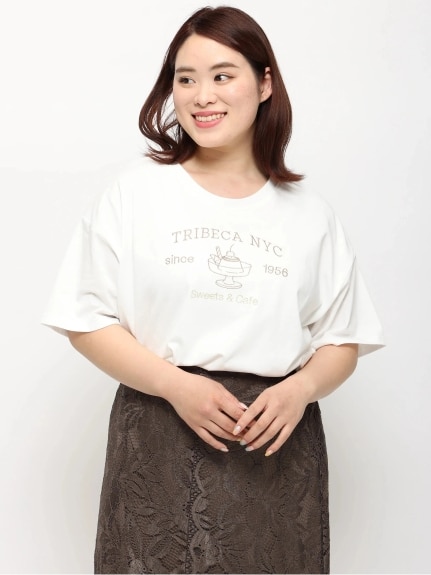 レトロスイーツ刺繍Tシャツ（Tシャツ）Re-J&supure（リジェイアンドスプル）  01