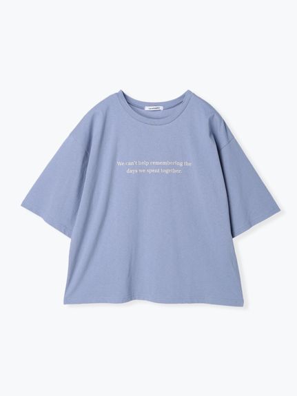 レターロゴ刺繍Tシャツ（Tシャツ）Re-J&supure（リジェイアンドスプル）  01