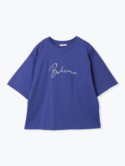 コットン刺繍ロゴTシャツ（カットソー・プルオーバー）Re-J&supure（リジェイアンドスプル）  02