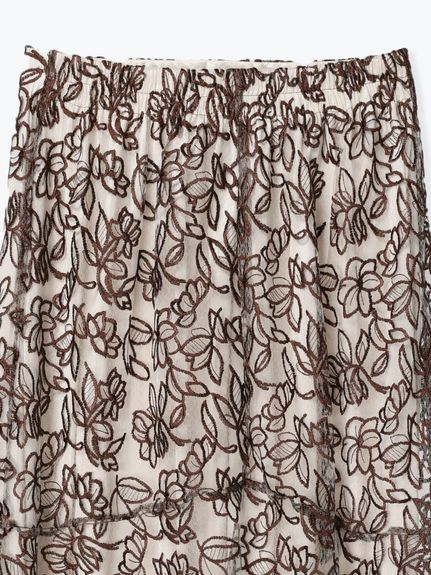 花刺繍マーメイドスカート（ロング丈・マキシ丈スカート）Re-J&supure（リジェイアンドスプル）  11