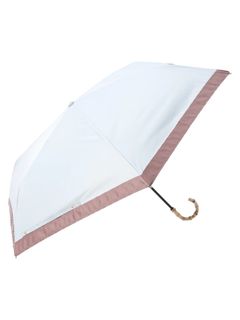 【晴雨兼用／遮光100%】バイカラー折りたたみ日傘 大きめサイズ