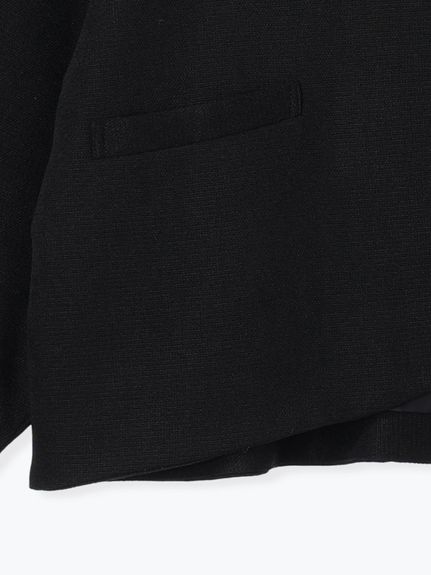 【WEB限定】プチブラックノーカラージャケット（ブラックフォーマル・礼服・喪服 ジャケット（単品））Re-J&supure（リジェイアンドスプル）  12