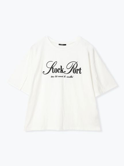 刺繍ロゴ袖スリットTシャツ（Tシャツ）Re-J&supure（リジェイアンドスプル）  01