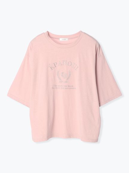 サークル刺繍ロゴTシャツ（Tシャツ）Re-J&supure（リジェイアンドスプル）  01