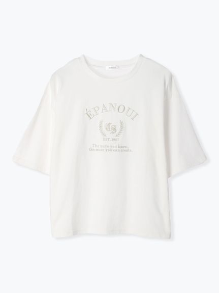 サークル刺繍ロゴTシャツ（Tシャツ）Re-J&supure（リジェイアンドスプル）  03