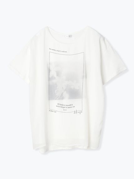 ASFTU_A Space for the Unbound 心に咲く花 プリントTシャツ