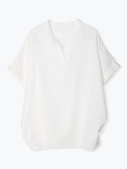 フレンチリネンバンドシャツ（シャツ・ブラウス）Re-J&supure（リジェイアンドスプル） 0 03
