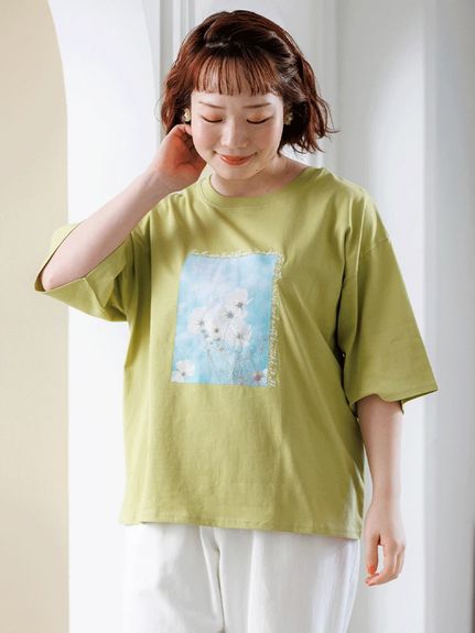【接触冷感】転写刺繍Tシャツ（カットソー・プルオーバー）Re-J&supure（リジェイアンドスプル）  04