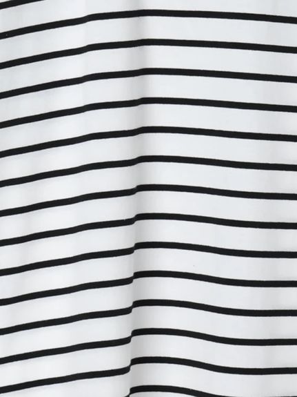 チュール重ねパールロゴボーダーTシャツ（カットソー・プルオーバー）Re-J&supure（リジェイアンドスプル）  12