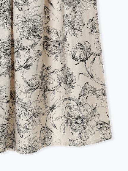 リネンライク単色花フレアスカート（その他スカート）Re-J&supure（リジェイアンドスプル）  20
