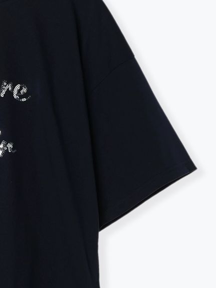 【接触冷感/UV/吸水速乾】天竺スパンコールロゴTシャツ（カットソー・プルオーバー）Re-J&supure（リジェイアンドスプル）  08