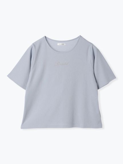ミニ刺繍ロゴTシャツ（カットソー・プルオーバー）Re-J&supure（リジェイアンドスプル）  01