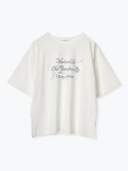サテンリボンロゴTシャツ（カットソー・プルオーバー）Re-J&supure（リジェイアンドスプル）  12