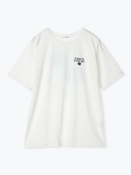 レースフラワー刺繍Tシャツ（カットソー・プルオーバー）Re-J&supure（リジェイアンドスプル）  04