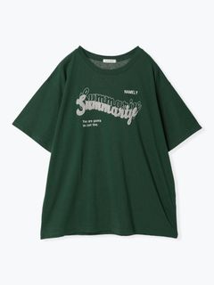 サガラ刺繍ユニセックスロゴTシャツ