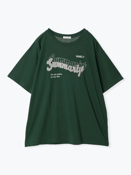 サガラ刺繍ユニセックスロゴTシャツ（カットソー・プルオーバー）Re-J&supure（リジェイアンドスプル）  03