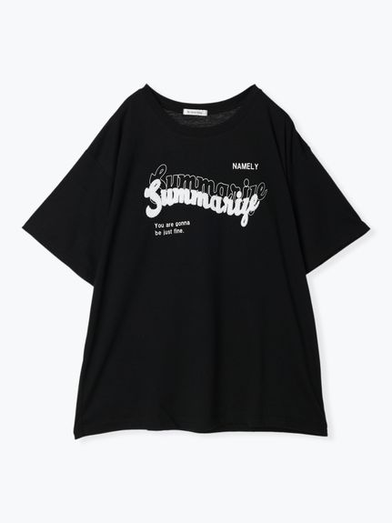 サガラ刺繍ユニセックスロゴTシャツ（カットソー・プルオーバー）Re-J&supure（リジェイアンドスプル）  02