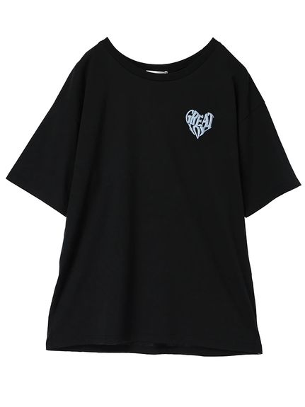 ロゴハート発泡プリントTシャツ（カットソー・プルオーバー）Re-J&supure（リジェイアンドスプル）  02