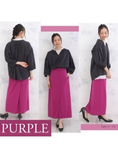【22秋新着】フロントスリット カラータイトスカート / 大きいサイズ ハッピーマリリン