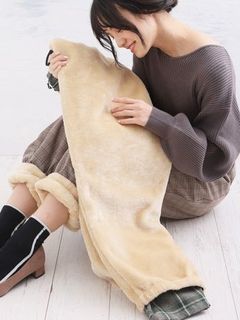 温＋ＰＬＵＳ裏地裏毛布チェックパンツ / 大きいサイズ ハッピーマリリン