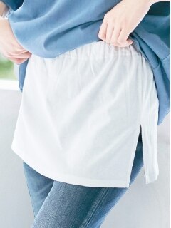 【L-5L】綿１００％レイヤード付け裾　大きいサイズ レディース
