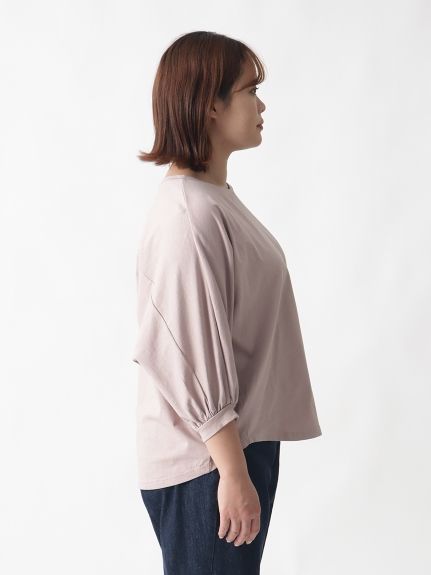 綿１００％ドルマンパフ袖Ｔシャツ　大きいサイズ レディース（Tシャツ）Viola e Viola（ヴィオラエヴィオラ）  10