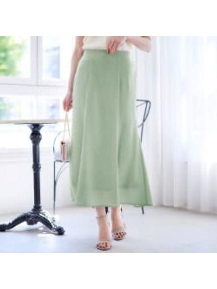 麻調カラーマーメイドスカート　大きいサイズ レディース（ロング丈・マキシ丈スカート）Alotta（アロッタ）  12