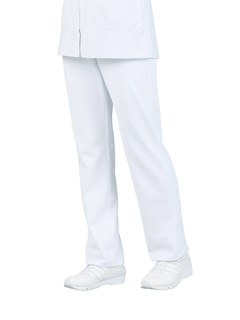 ナースパンツ ノータック(裾フリー)/ 白衣 両脇ゴム ナース 医療 大きいサイズ 住商モンブラン 73-133