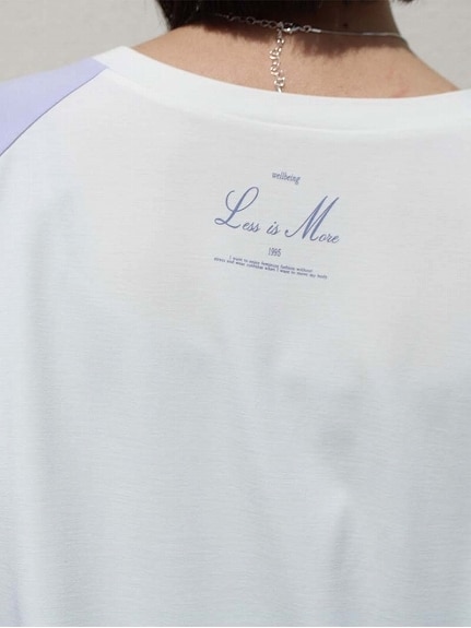 配色 ラグラン袖 ロゴ Ｔシャツ / 大きいサイズ レスウェル（Tシャツ）leswel（レスウェル）  06