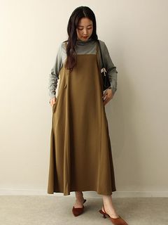 Aライン ジャンパー スカート　大きいサイズレディース