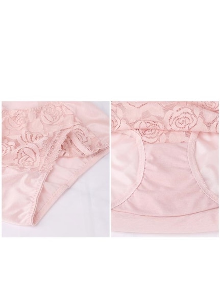 【C⇒E/85~120】人気のフロントホックブラ 薔薇の刺繍が美しいノンワイヤー ブラセット 下着 上下セット　大きいサイズ 下着（ブラ＆ショーツセット）sanmaru（サンマル）  12