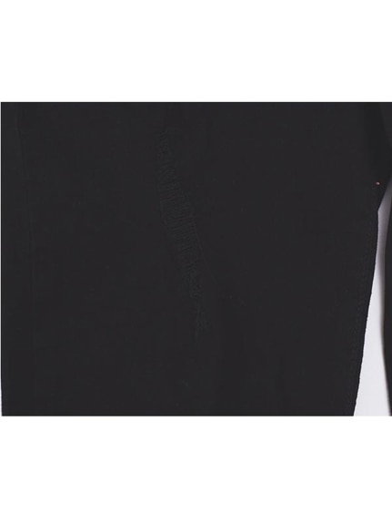 ウルトラストレッチのブラックデニム ダメージ加工スリムパンツ　大きいサイズ レディース（スキニー・スリムパンツ）sanmaru（サンマル）  18